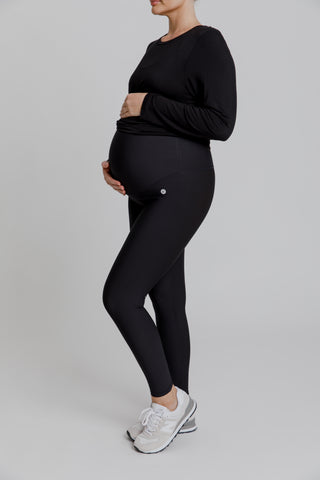 Maternity Support Move Legging - Black - Active Truth - Image 2