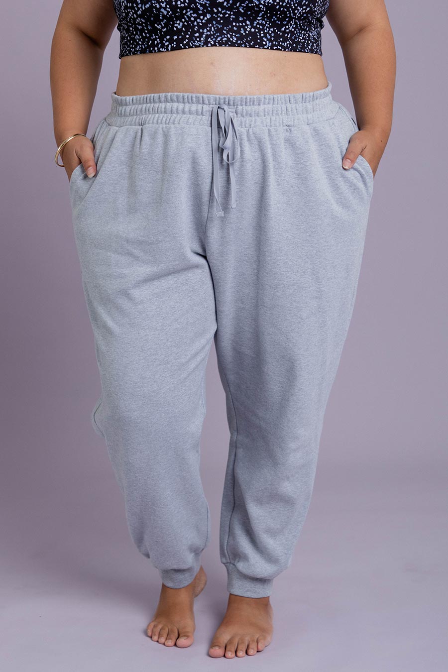 Relaxed Trackpant - Grey Marle