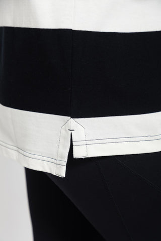 Heritage Rugby Jumper in Black/Cream
