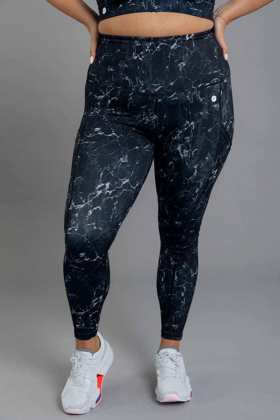 Smart Pocket Full Length Tight - Marbled