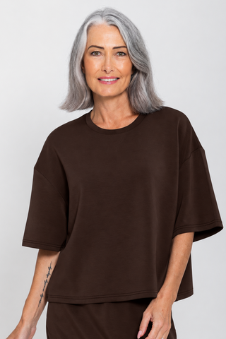 Softluxe Tee - Espresso - Active Truth - Image 1