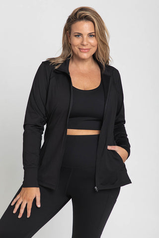 Model wears an XL. She is size 16 and 181cm tall.