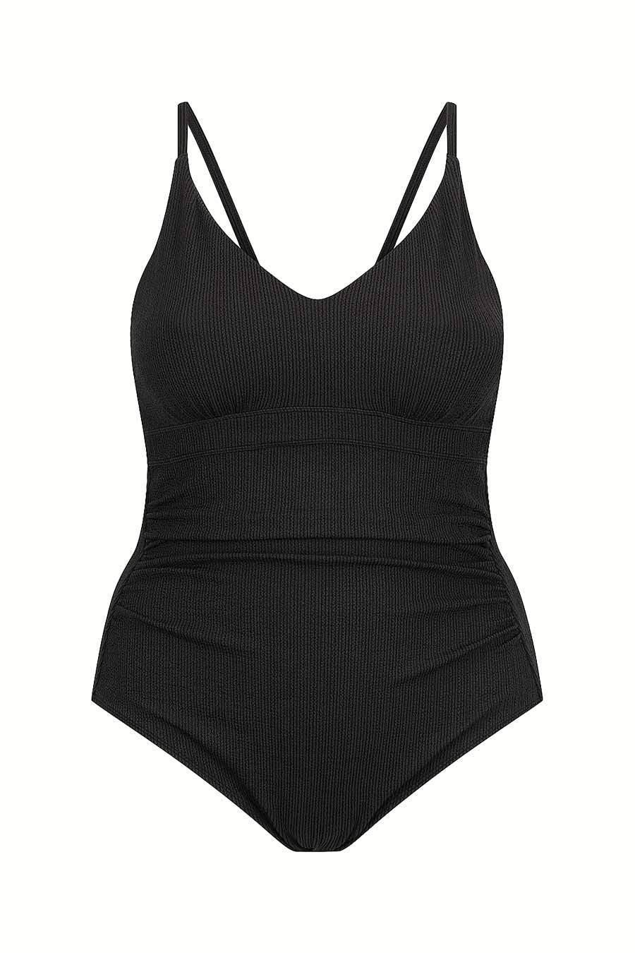 Core Support One Piece Swim - Black Texture from Active Truth™
