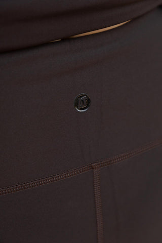 Thermal Wide Leg Pant with Pockets - Espresso