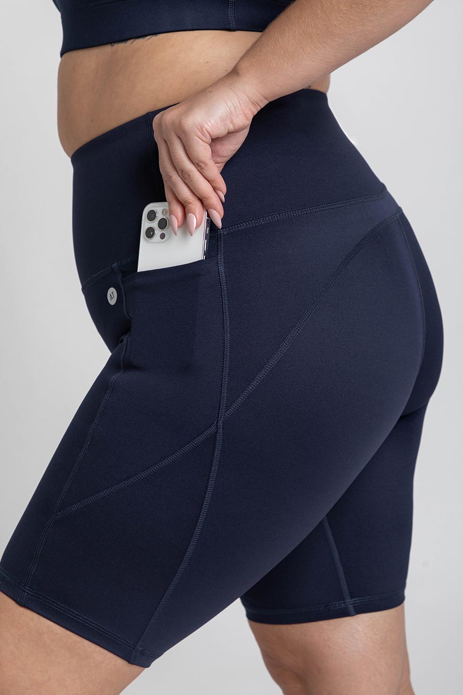 Training Pocket Bike Short in Navy Active Truth™ - Main Image