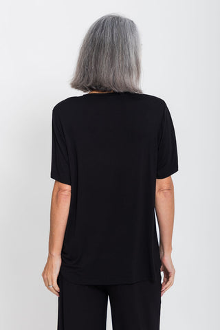 Bamboo V-Neck T-Shirt - Black - Active Truth - Image 4
