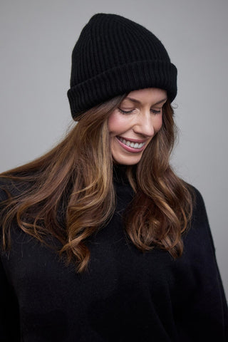 Wool Beanie - Black