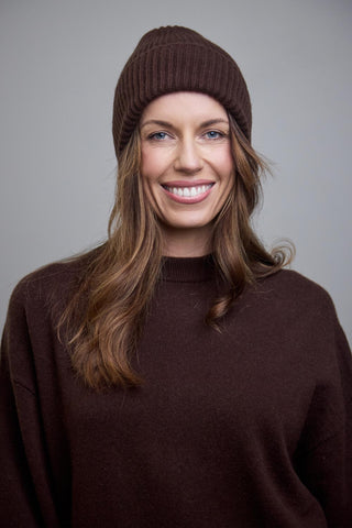 Wool Beanie - Espresso