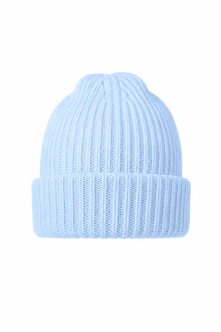 Wool Beanie - Cool Blue