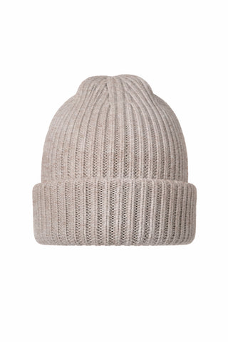 Wool Beanie - Oatmeal Marle