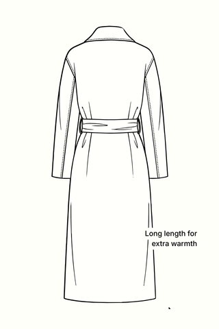 Double Faced Coat - Black