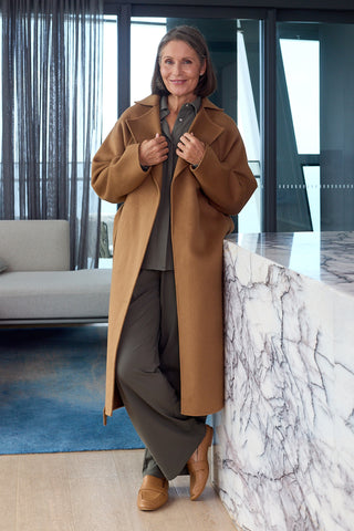 Double Faced Coat - Toffee