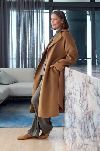 Double Faced Coat - Toffee