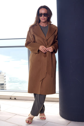 Double Faced Coat - Toffee