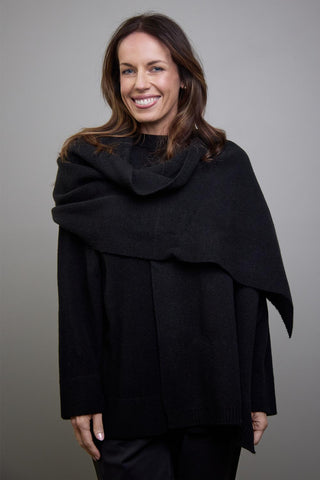 Wool Scarf - Black