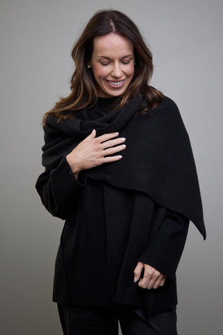 Wool Scarf - Black