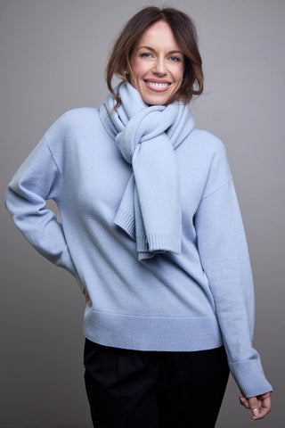 Wool Scarf - Cool Blue