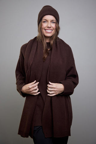 Wool Scarf - Espresso