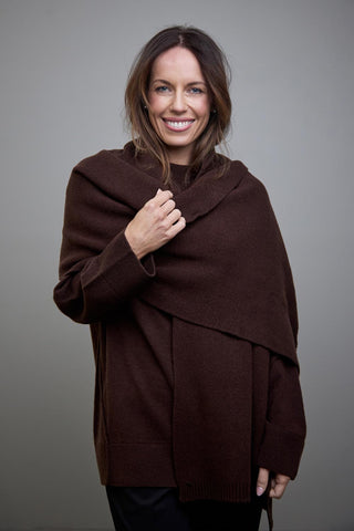 Wool Scarf - Espresso