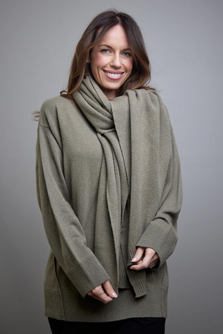 Wool Scarf - Khaki