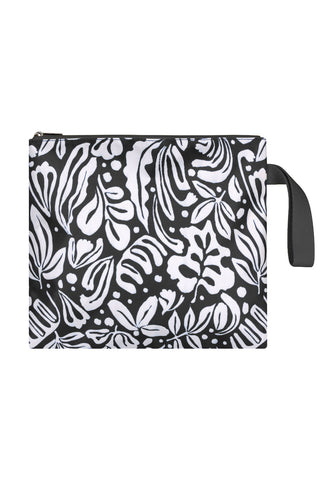 Zip Pouch - Black/Cream