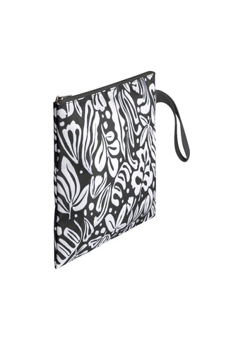 Zip Pouch - Black/Cream