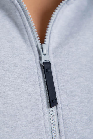 Reset Zip Sweater - Grey Marle