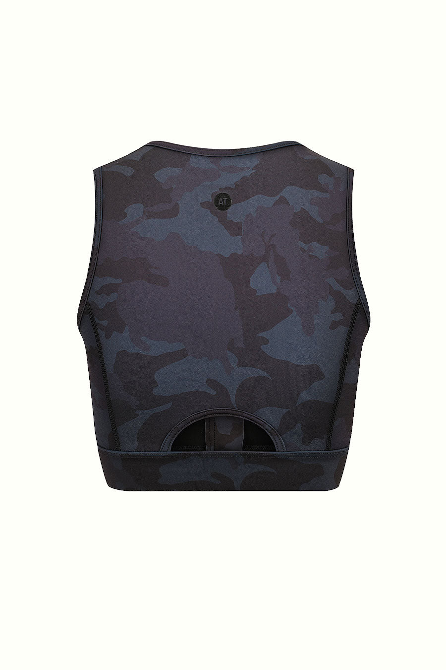 Zip Up Crop Bra - Camo