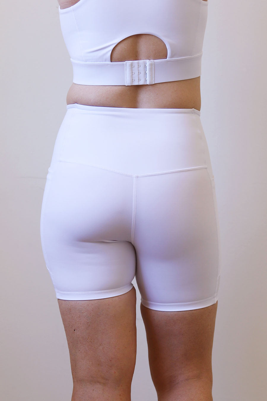 high waisted 5 inch biker shorts