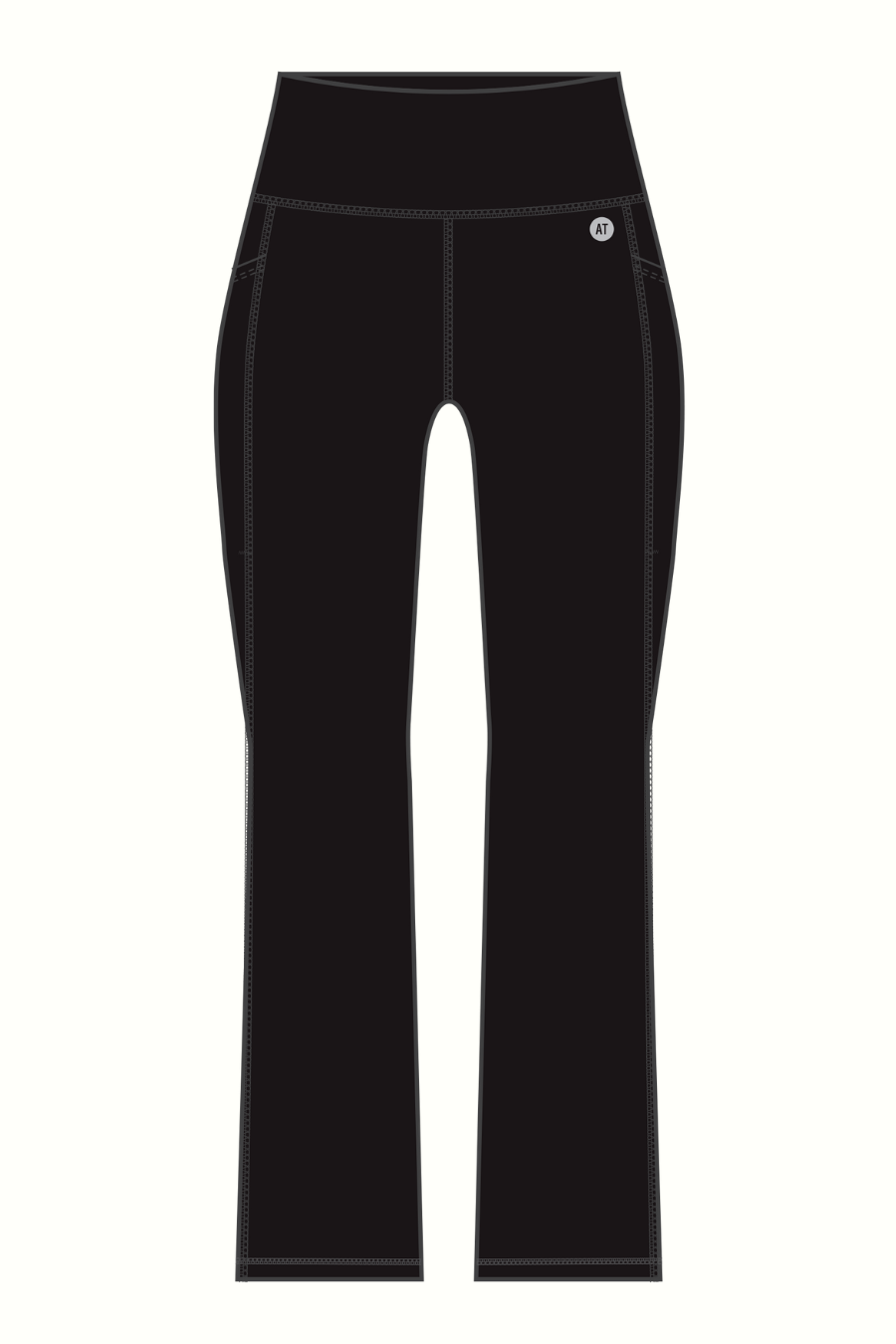 Tall Flare Full Length Tight Black, Leggings, Active Truth