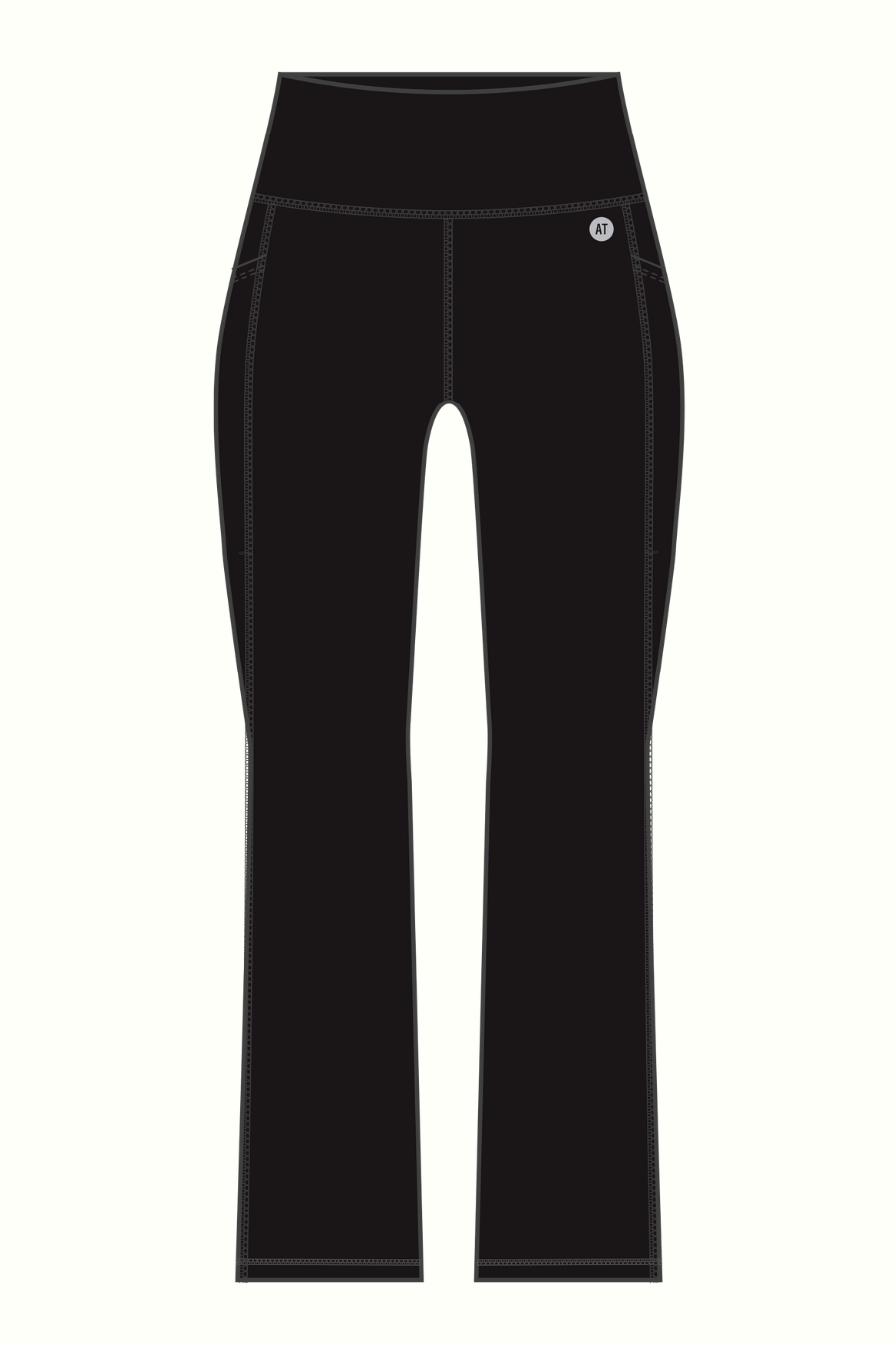 Tall Pocket Flare Full Length Tight - Black from Active Truth™
