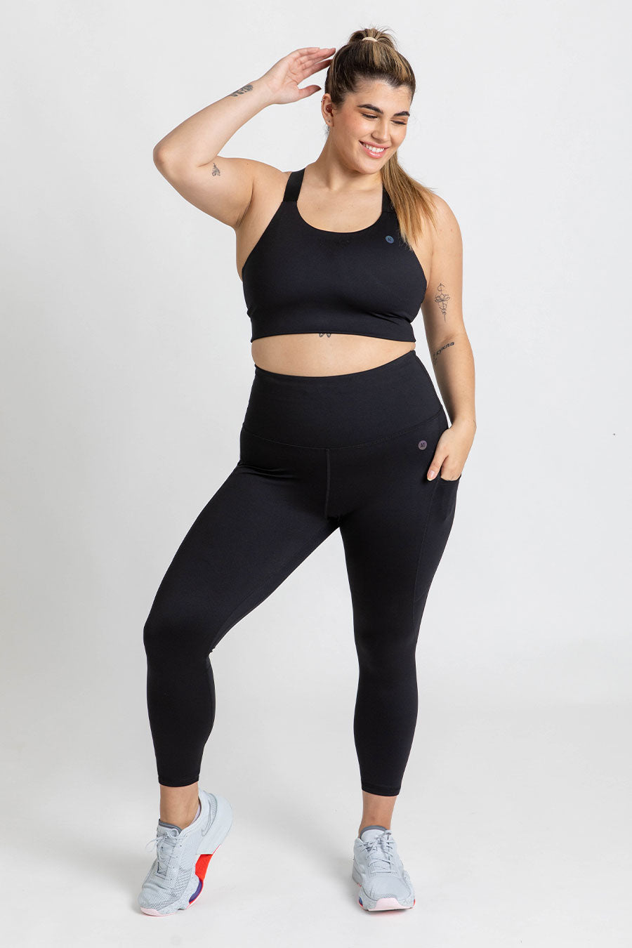 Glow Utility 7/8 Length Tight - Black