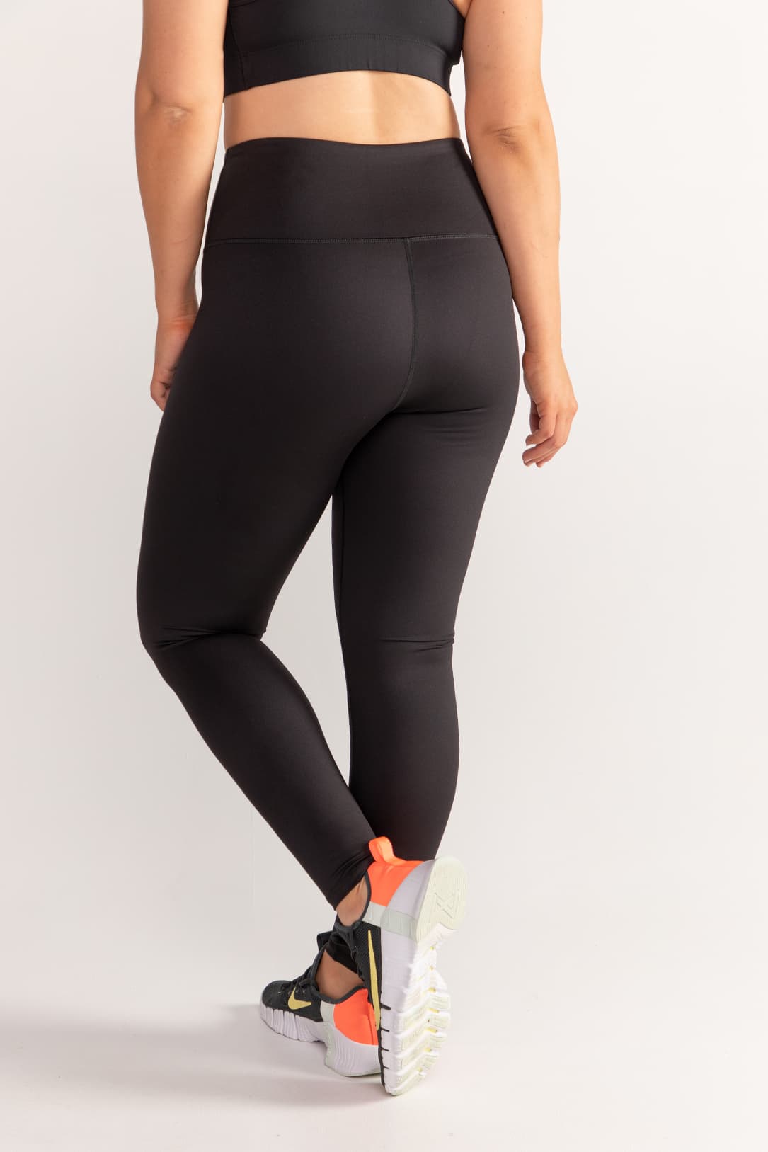 Womens HIIT Black Essential Branded Gym Legging Compression Sports Bottoms  XS-XL