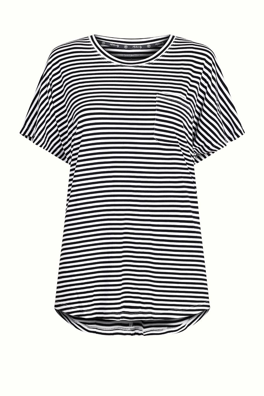 Mama Feeding Zip T-Shirt - Stripe from Active Truth™

