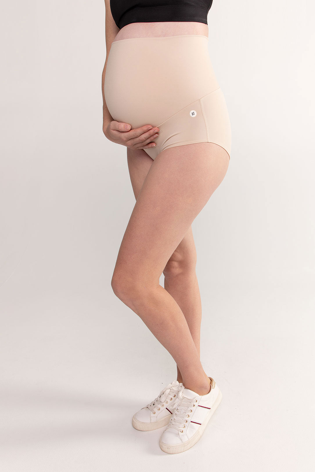 Pregnancy Support Brief in Beige, Maternity, Active Truth