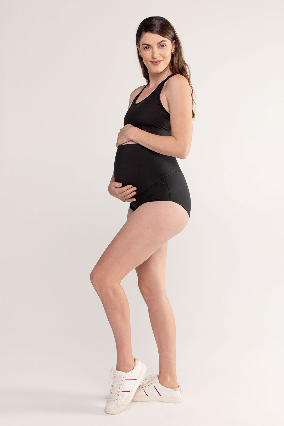 Pregnancy Support Brief in Black, Maternity, Active Truth