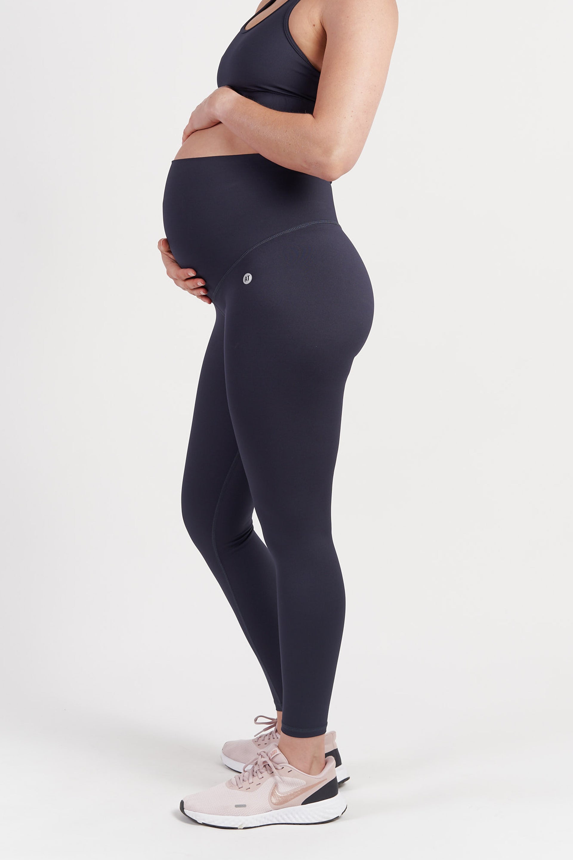 Full Length Pregnancy Tights in Midnight Blue, Maternity