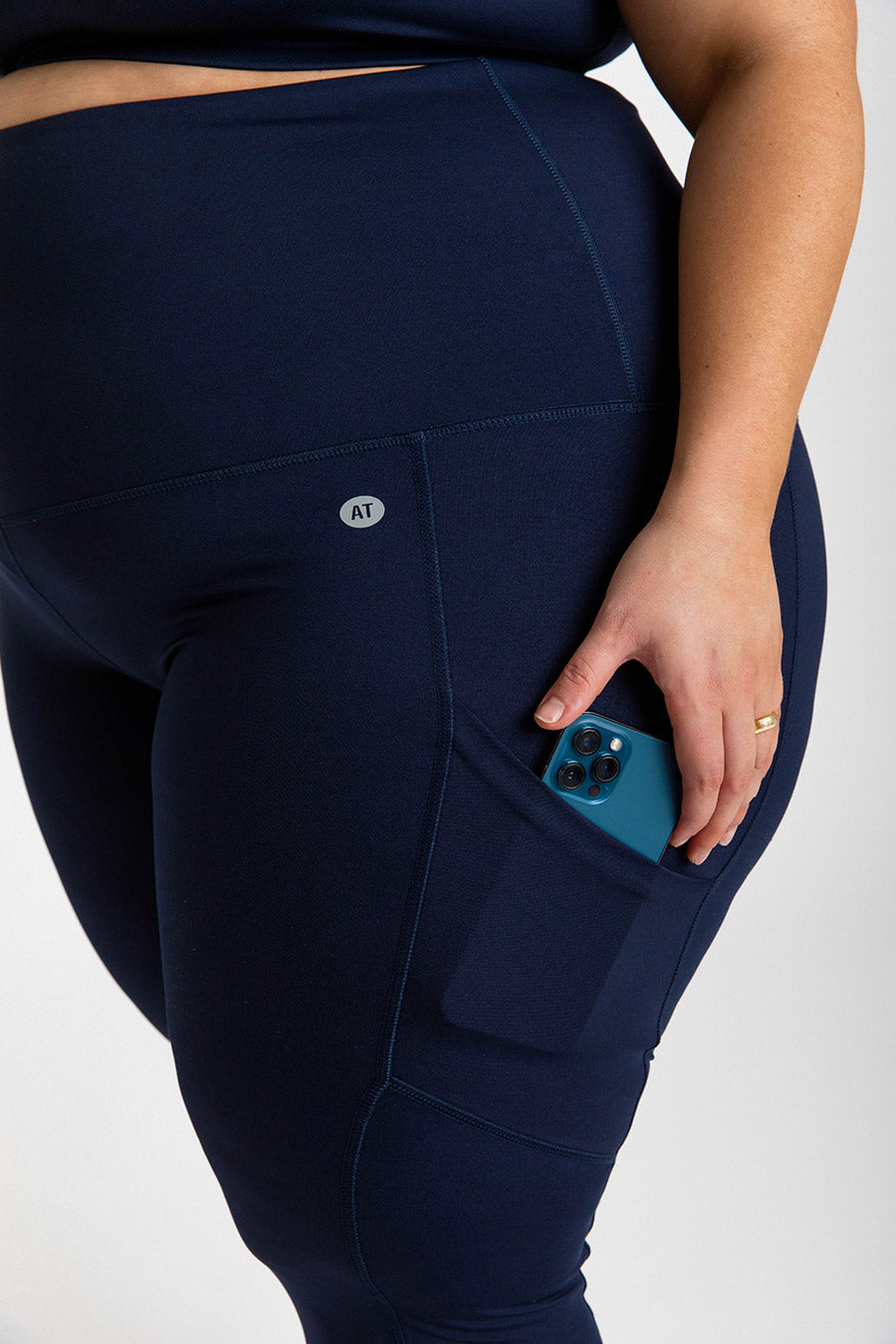 Smart Pocket 7/8 Length Tight - Midnight Blue from Active Truth™
