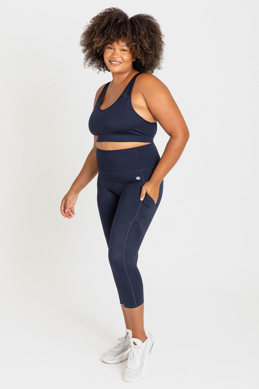 Smart Pocket 7/8 Length Tight - Midnight Blue from Active Truth™
