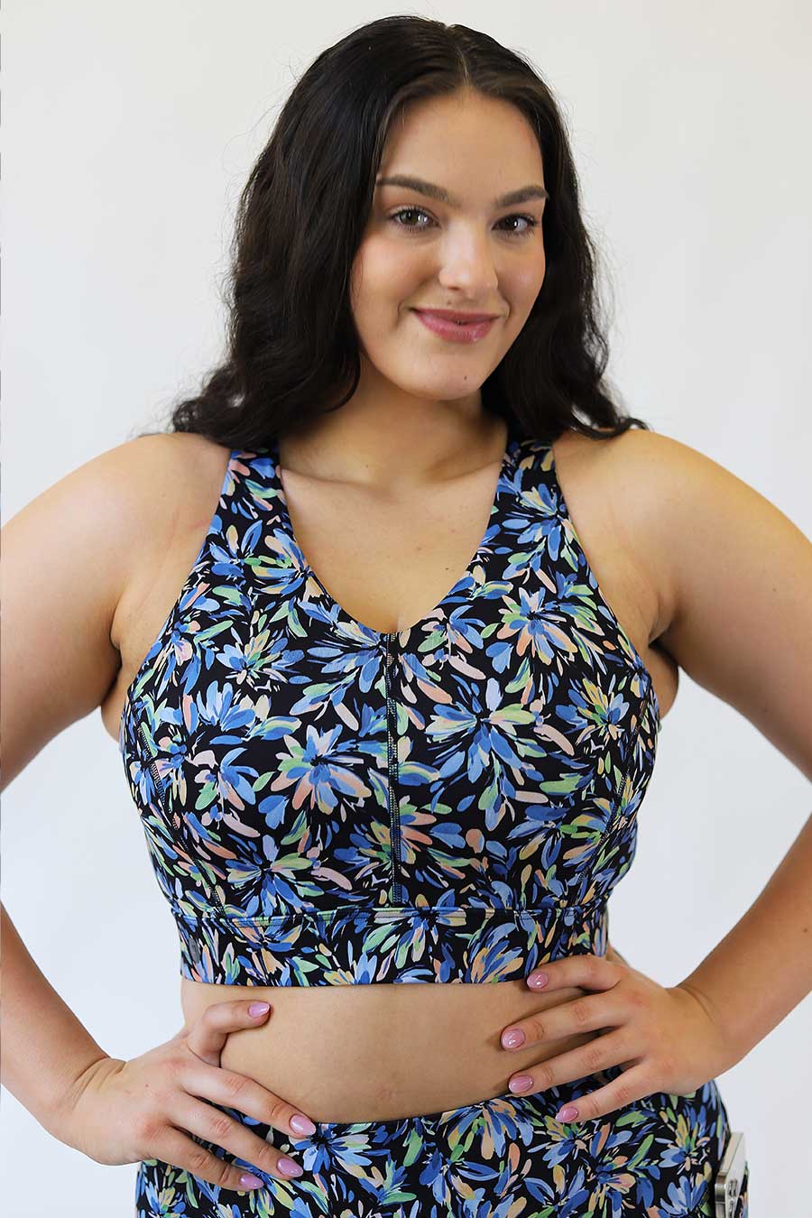 Sleek Performance Crop - Painted Floral