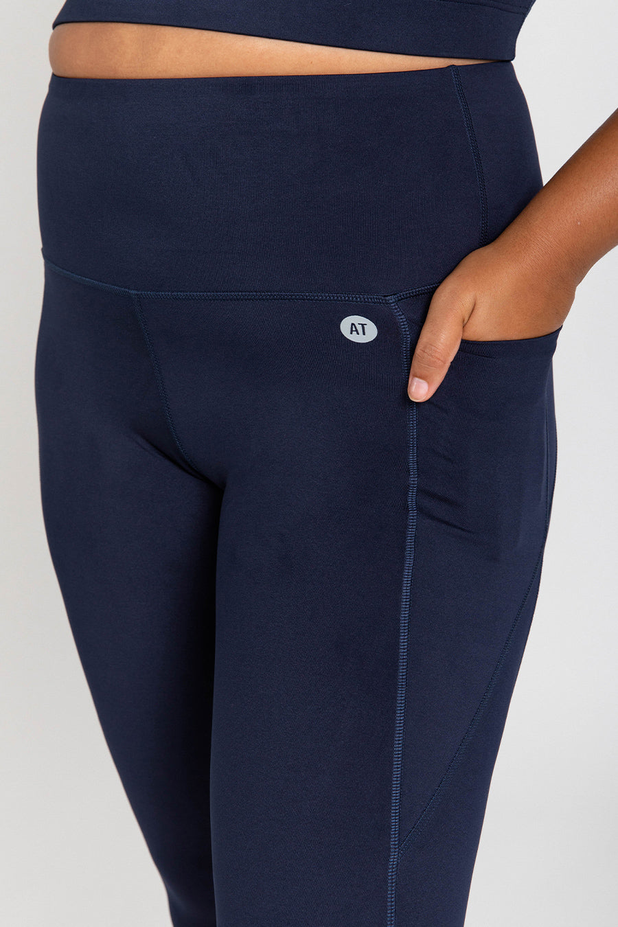 Training Pocket 3/4 Length Tight - Midnight Blue