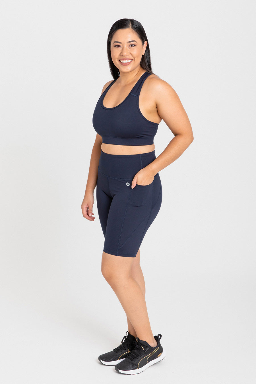 Training Pocket Bike Short - Midnight Blue