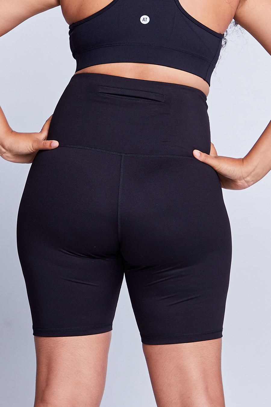 Ultra High Waist Bike Short - Black